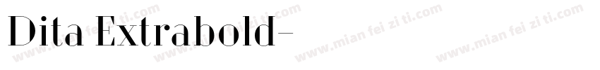Dita Extrabold字体转换